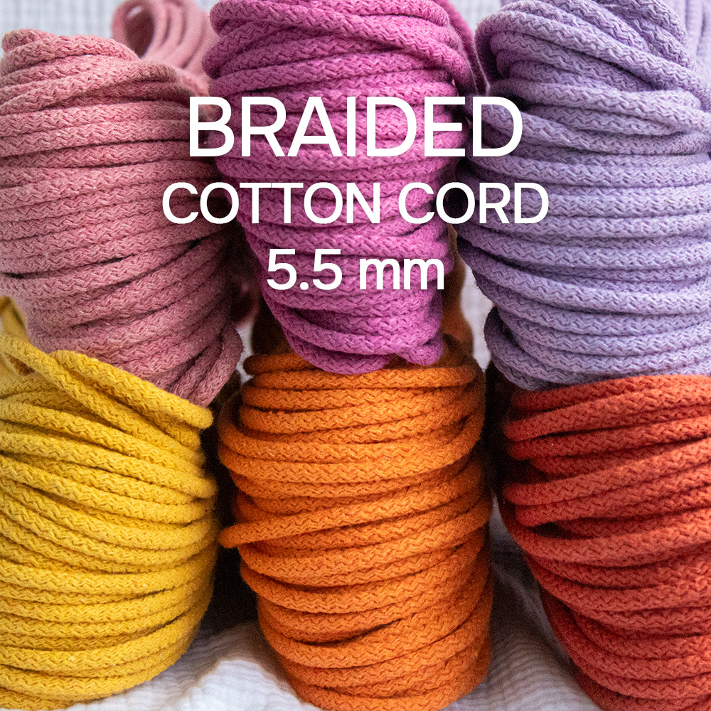 Braided Cotton Cord 5.5 mm