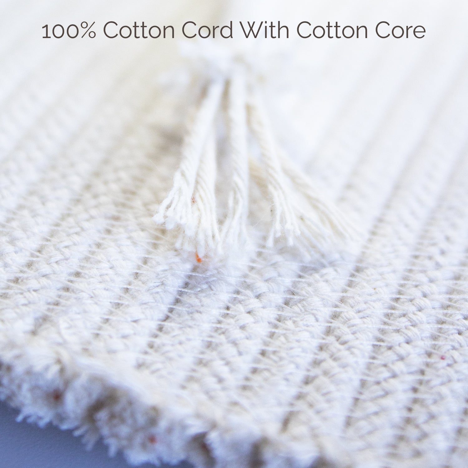 Cotton Cord 5mm, 50 meters. IVORY color