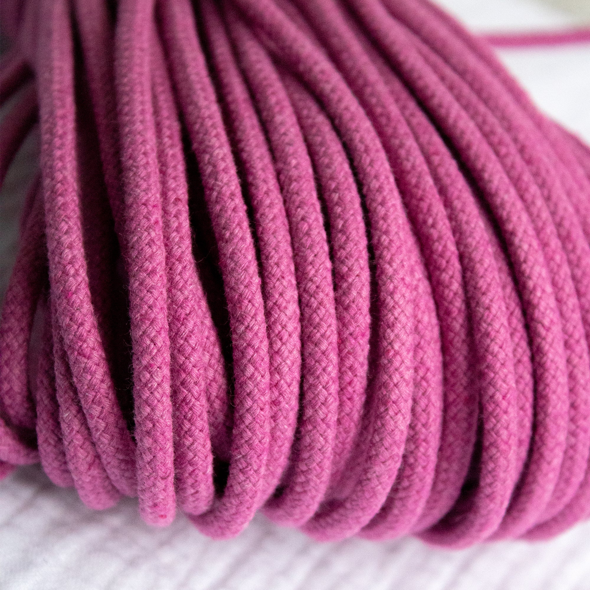 Cotton Cord 5mm, 50 meters. ORCHID color