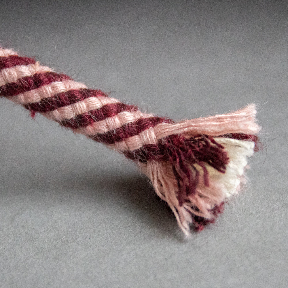 Cotton Cord 5mm, 50 meters. Twisted Maroon and Pink Colors