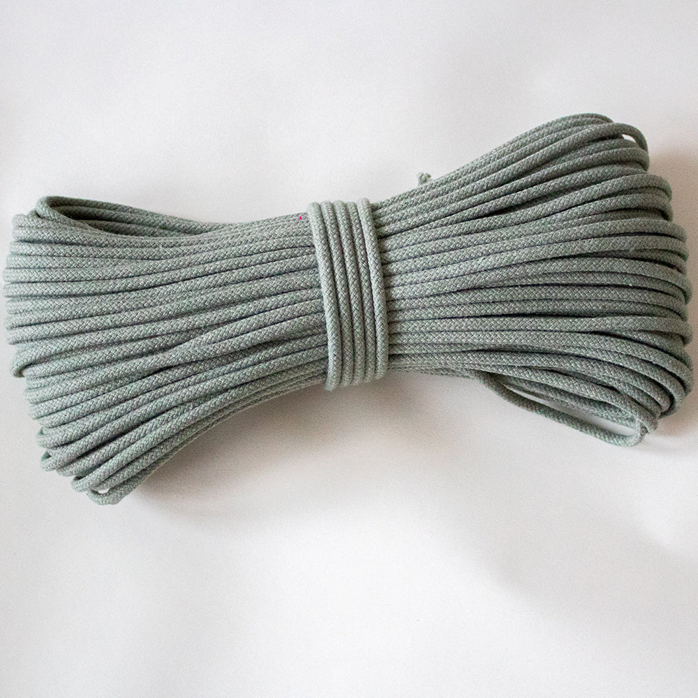 Cotton Cord 5mm, 50 meters. OLIVE color