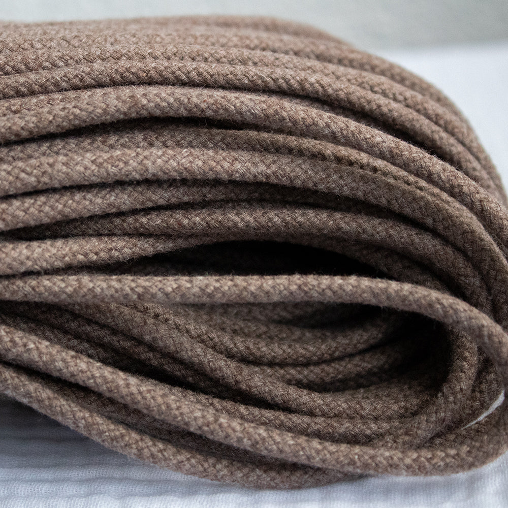 Cotton Cord 5 mm, 50 meters. MOCHA color