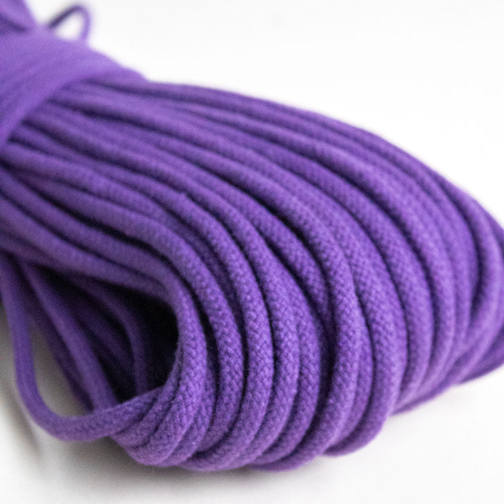 Cotton Cord 5 mm, 50 meters. PURPLE color