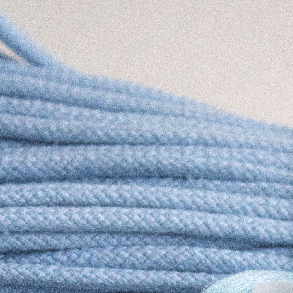 Cotton Cord 5 mm, 50 meters. BABY BLUE color