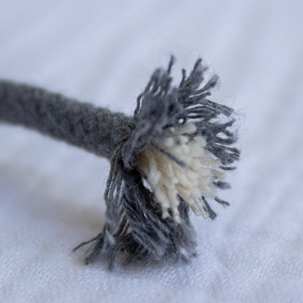 Cotton Cord 5mm, 50 meters. DARK GRAY color