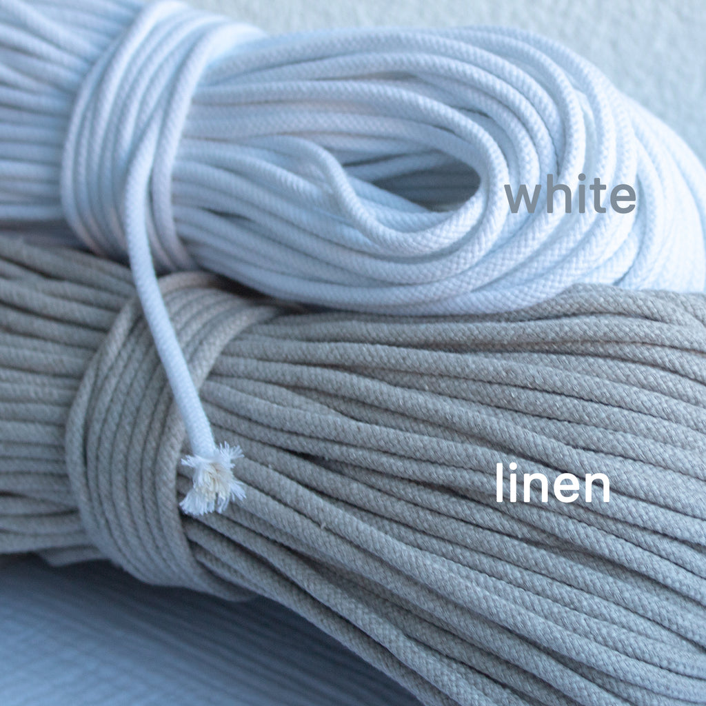 Cotton Cord 5mm, 50 meters. LINEN