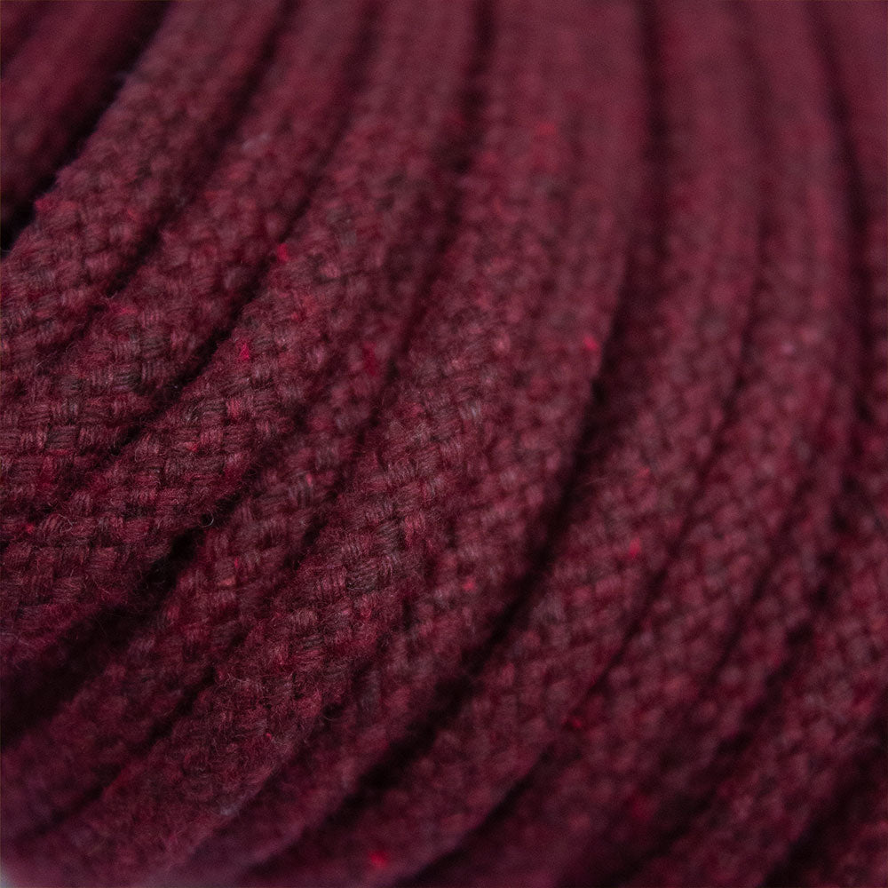 Cotton Cord 5 mm, 50 meters. MAROON (Burgundy) color