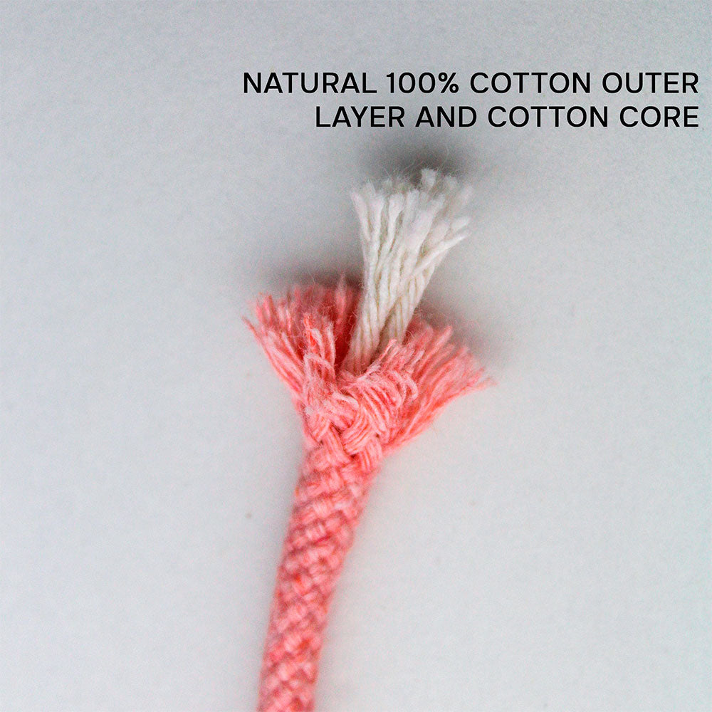 Cotton Cord 5 mm, 50 meters. PEACH color