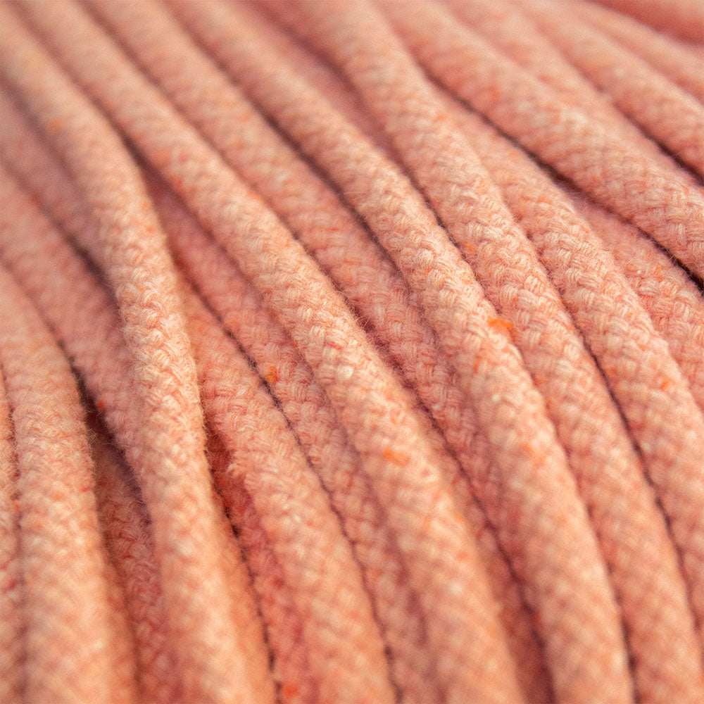 Cotton Cord 5 mm, 50 meters. PEACH color
