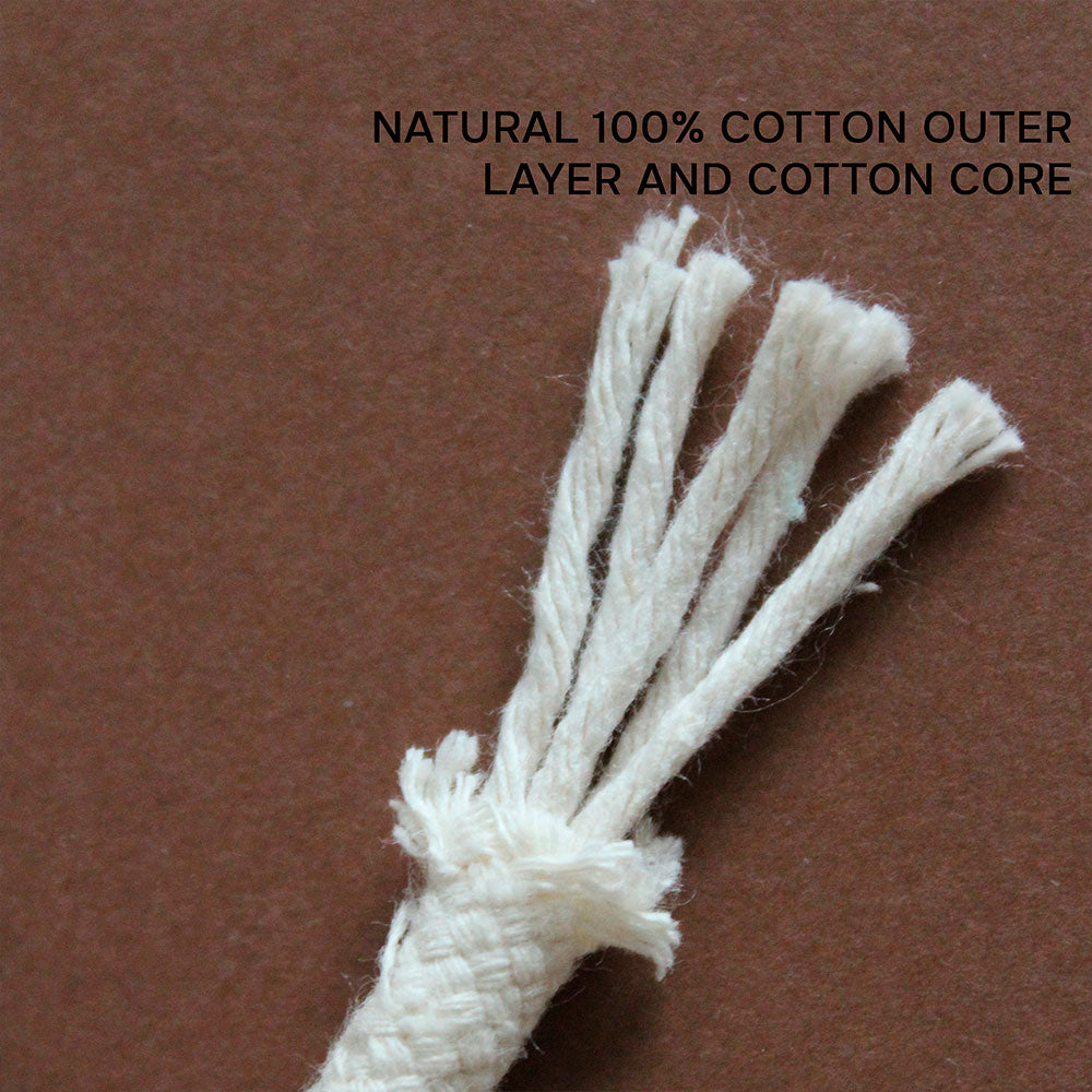 Cotton Cord 5mm, 50 meters. IVORY color
