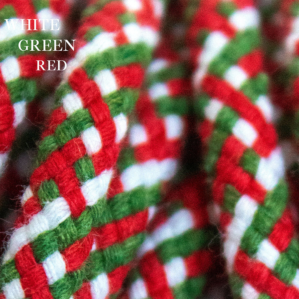 Cotton Cord 5mm, 50 meters. Christmas colors