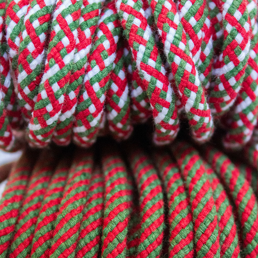 Cotton Cord 5mm, 50 meters. Christmas colors