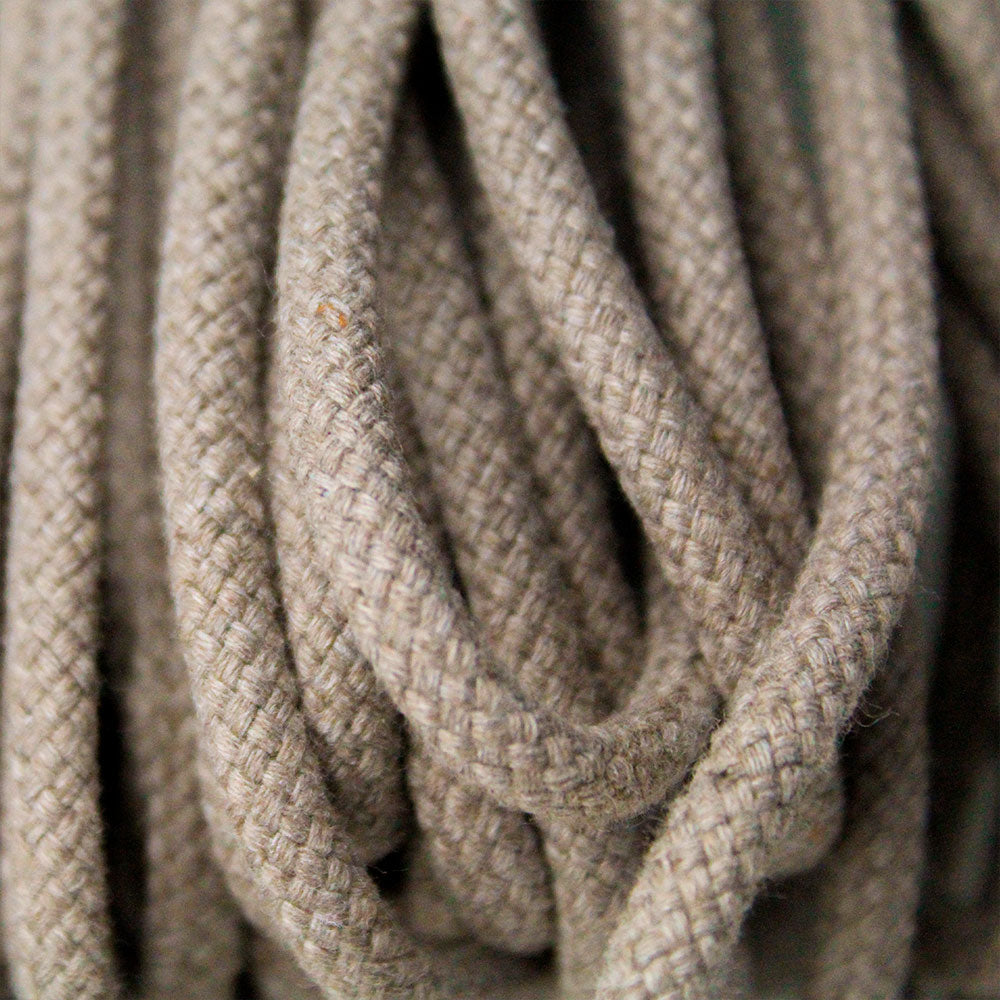 Cotton Cord 5mm, 50 meters. LATTE color