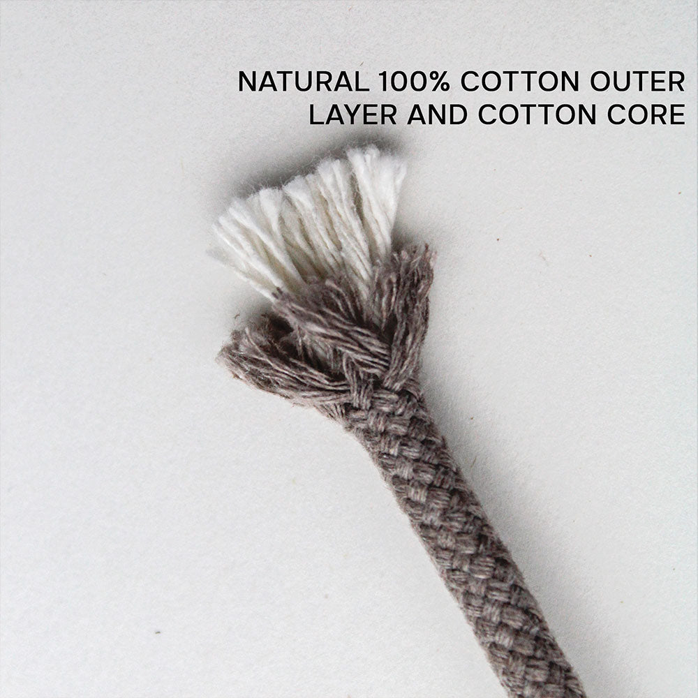 Cotton Cord 5mm, 50 meters. LATTE color