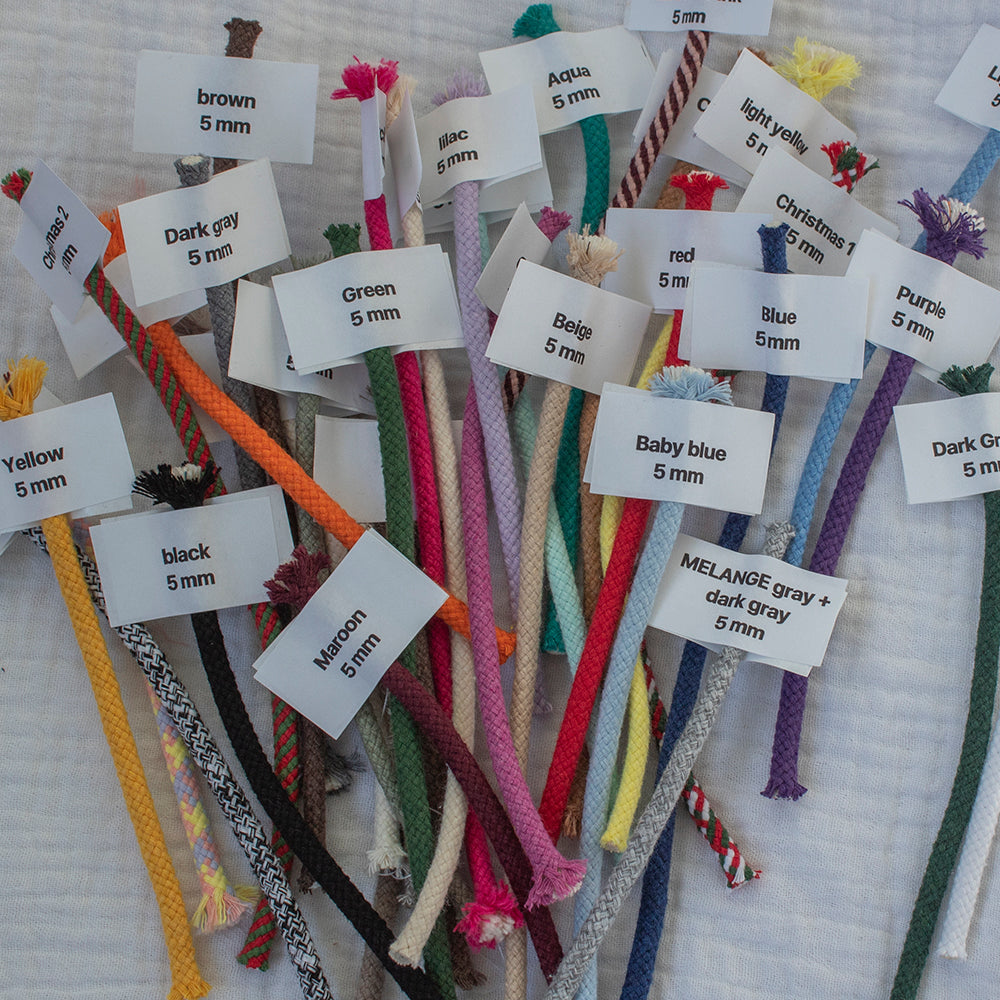 Sample Cord 5 mm Set – All Colors